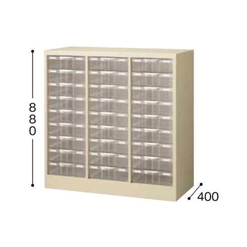 ナイキ パンフレットケース B4タイプ 3列 深型9段 W880×D400×H880mm STD309L-B4