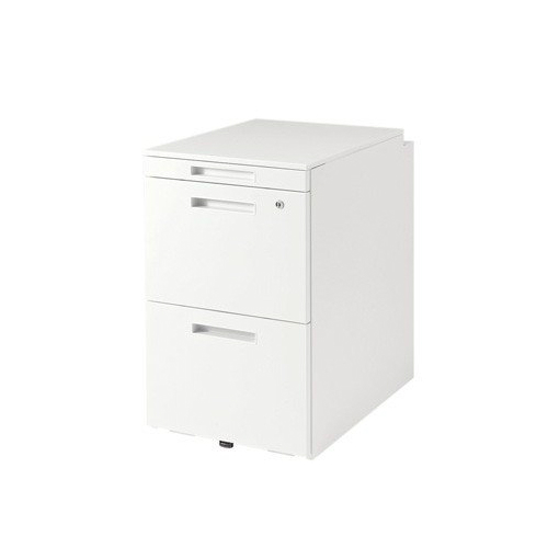 ナイキ ウエイク(テーブルシステムWK型) ワゴン(ハイタイプ) W395×D580×H650 シリンダー錠 TRH046HCK-WW