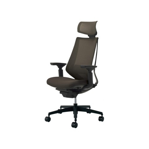 コクヨ デュオラチェア(Duora) ヘッドレスト付き 可動肘 ランバーサポート付き 樹脂脚(ブラック) CR-G3035E1/CR-G3035E6