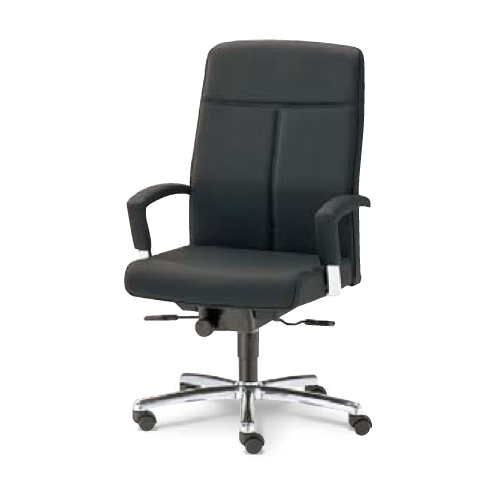 ウチダ 高級チェア EX-300シリーズ ハイバックタイプ コラーゲン入りレザー張り EX-315L 1-229-3150