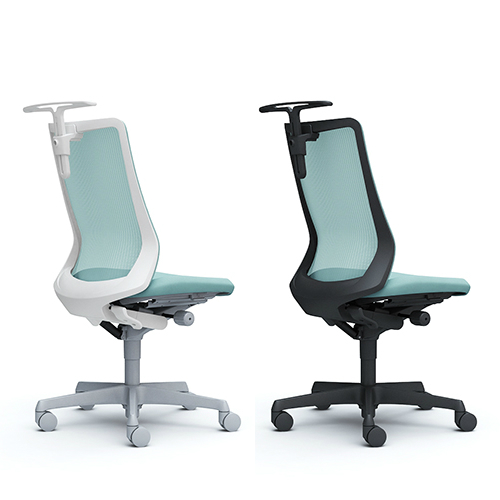 オカムラ フルーエントチェア(Fluent) 肘なし ハイバック ハンガー付き  