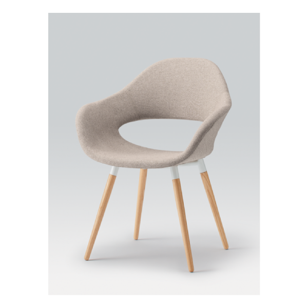 イトーキ オフィスチェア ノキチェア(noki) 木脚 W630xD590xH820mm KLF