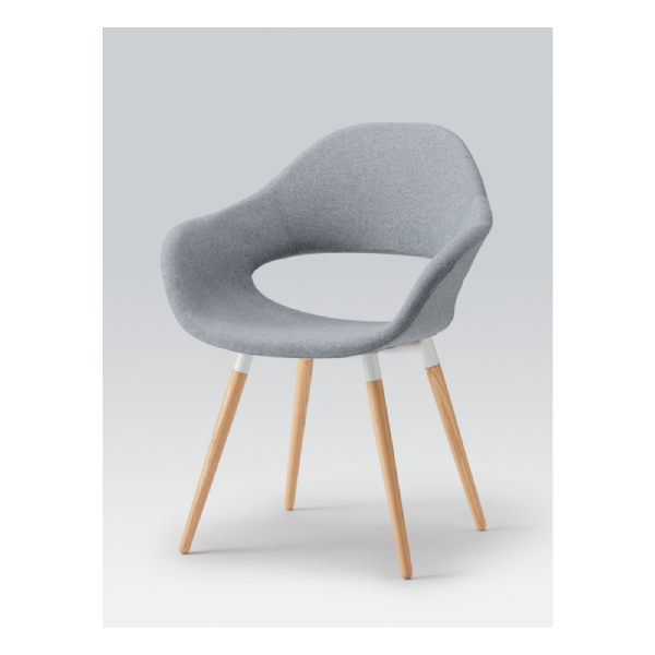 イトーキ オフィスチェア ノキチェア(noki) 木脚 W630xD590xH820mm KLF