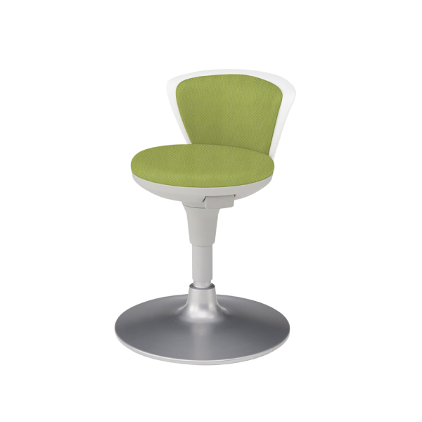 イトーキ 医療家具 サポートスツール2 背付 肘なし 円盤脚 布張り KSK-663PV-Q6