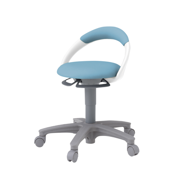 イトーキ 医療家具 サポートスツール 背付 キャスター付 ビニール