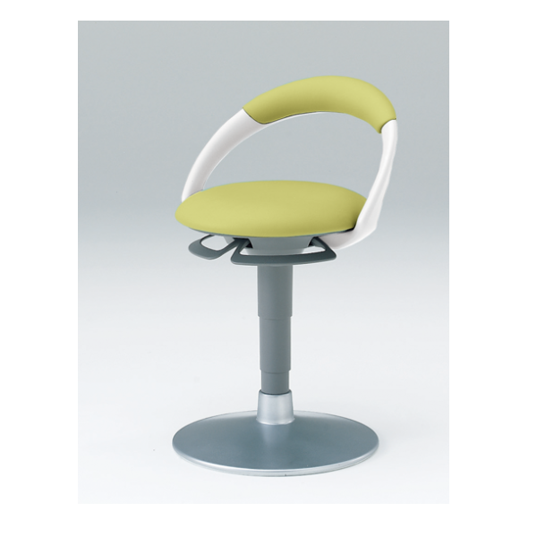 イトーキ 医療家具 サポートスツール 背付 円盤脚 ビニールレザー張り PCK-1107DL-L8