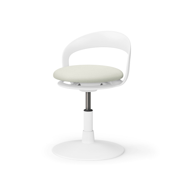 イトーキ 医療家具 サポートスツールS (Support Stool S) ランバーフレーム付 円盤脚 ビニールレザー(DL) PCK-613DL-W9C8