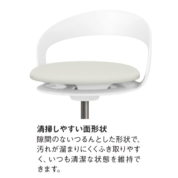 イトーキ 医療家具 サポートスツールS (Support Stool S) 機能
