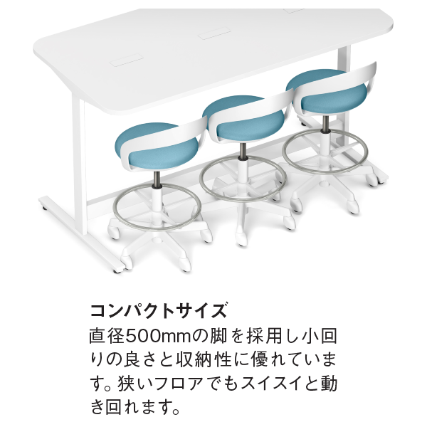 イトーキ 医療家具 サポートスツールS (Support Stool S) 機能
