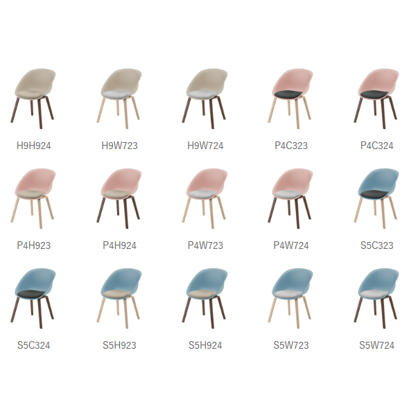 イトーキ ITOKI ワンチェア wan 木脚タイプ 座クッション(坑ウィルス布地) KLD954PV-