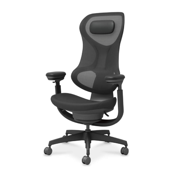 コクヨ イングクラウド (ingCloud) ヘッドレスト付きタイプ 可動肘 C12-J33W-JBPBPBK1