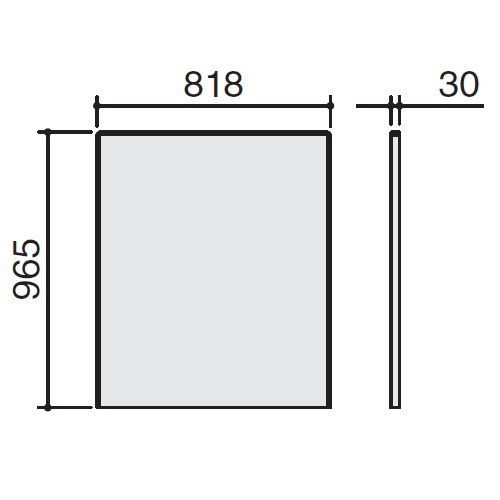 コクヨ カウンター SSシリーズ エンドパネル 有人受付カウンター用 W818×D30×H965 COS-SI1PAW
