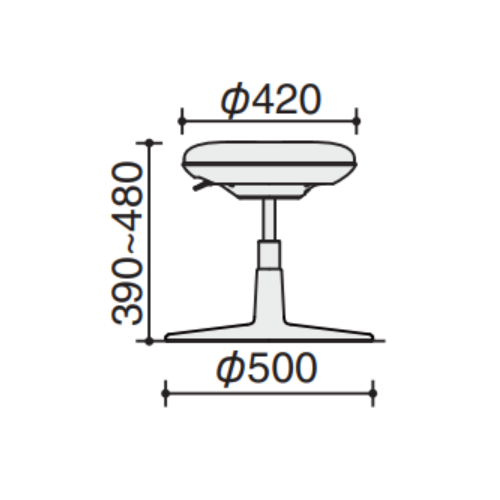 コクヨ スタッフステーション cocotte(ココット) 患者用イス　サイズ