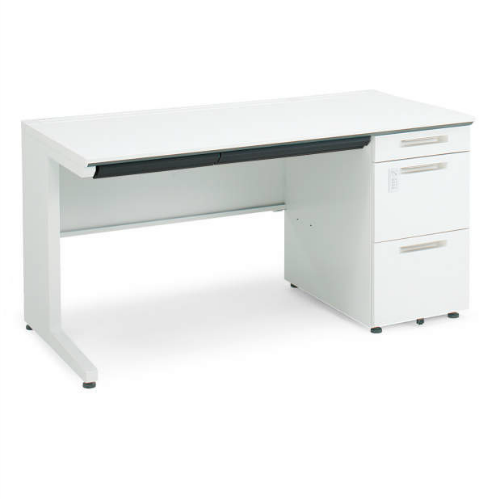 コクヨ iSデスクシステム 片袖デスク W1300×D700×H720 B4タイプ シリンダー錠 SD-ISN137LCBS