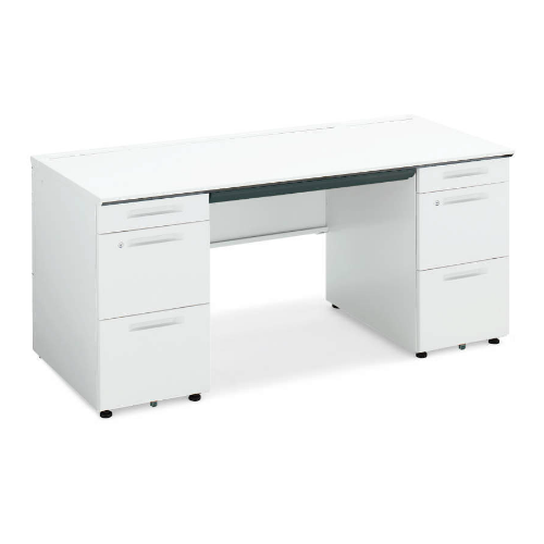 コクヨ iS(アイエス)デスクシステム 両袖デスク W1500×D700×H720 A4B4タイプ ダイヤル錠 SD-ISN157DCABS