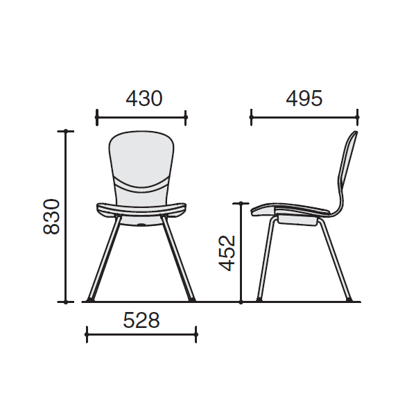 コクヨ トスチェア (Toss) サイズ