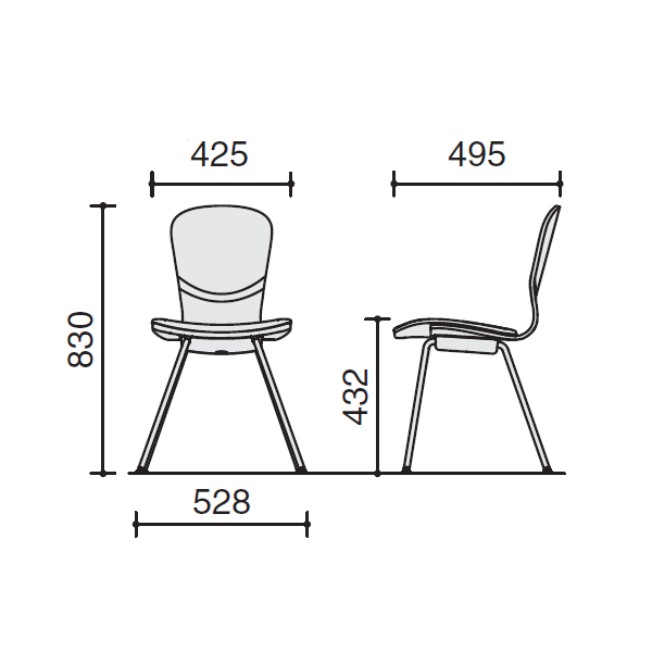 コクヨ トスチェア (Toss) サイズ
