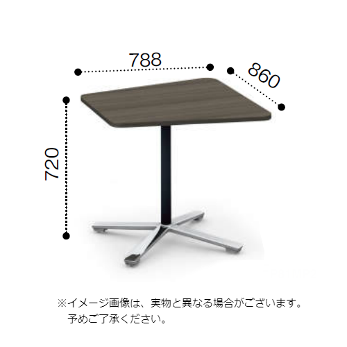 コクヨビエナ（VIENA)ミーティングテーブルのフラップタイプ単柱
