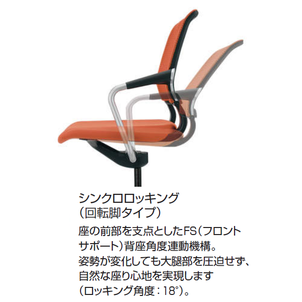 コクヨ サテリテチェア(Saterite) ミーティングチェア  機能