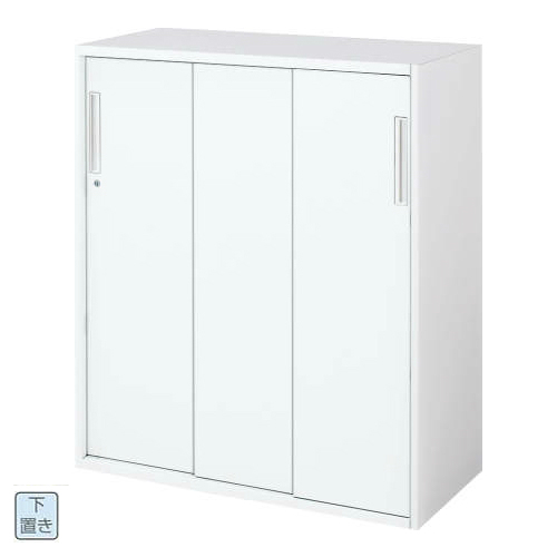 コクヨ エディア スタンダード 3枚引き違い 下置き書庫 W900×D450×H1050 BWU-HD359SAWN/BWU-HD359F1N