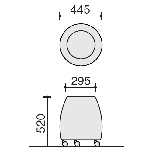 ラフォンテ　スツール　サイズ