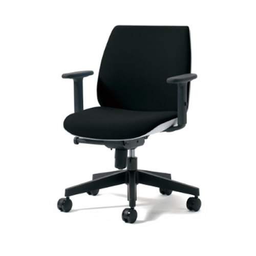 プラス ユー(U CHAIR)チェア ローバック 樹脂脚 アジャスト肘 KD-UC51SEL/KD-UC61SEL