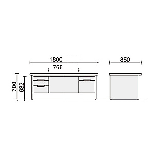 コクヨ 役員室用家具 マネージメント30シリーズ 両袖デスク