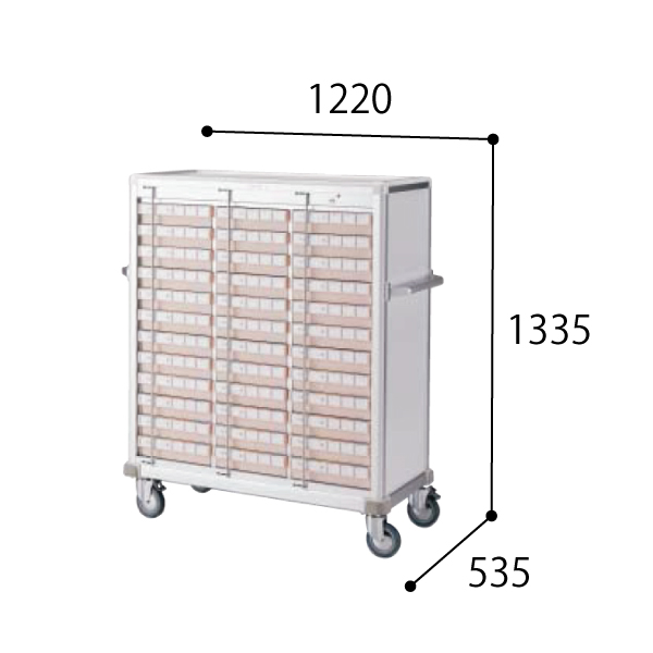 コクヨ スタッフステーション メディレージ 与薬カート（36床用） HP-MCTY336