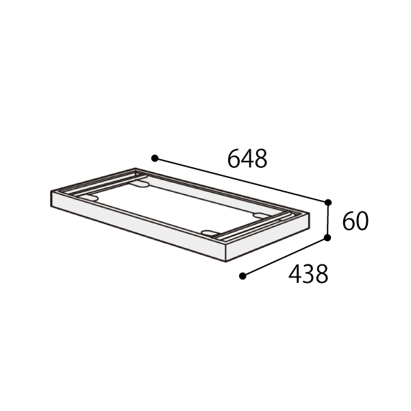 コクヨ スタッフステーション オプション（EDIA MEDICAL用） シングルベース W648用 BWUB-HPTBS6SAW