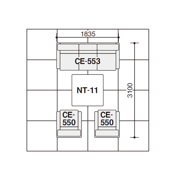 コクヨ 応接セット 応接イス ピガール ソファー 本革＋ビニールレザー