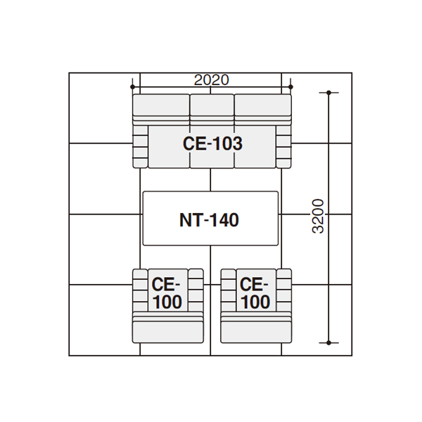 コクヨ 応接セット 応接用テーブル NT-140シリーズ センターテーブル