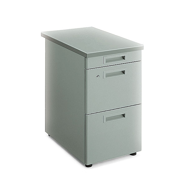 コクヨ 事務用デスクSR型H700タイプ 脇デスク 3段（A4タイプ） グレー SD-SR47E2NN