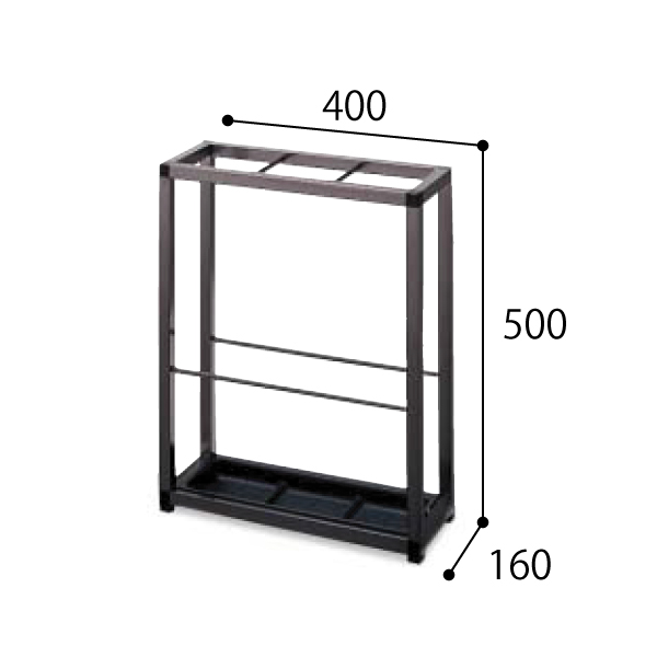 コクヨ 傘立て カサタテ フレームタイプ スチール 薄型 12本用 US-25JN