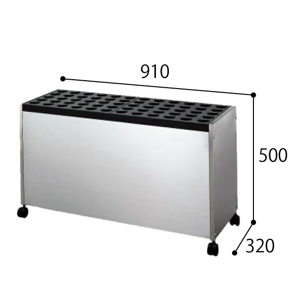 コクヨ 傘立て カサタテ 筒状タイプ（錠なし個別ユニット） 60本用 US-G181NN