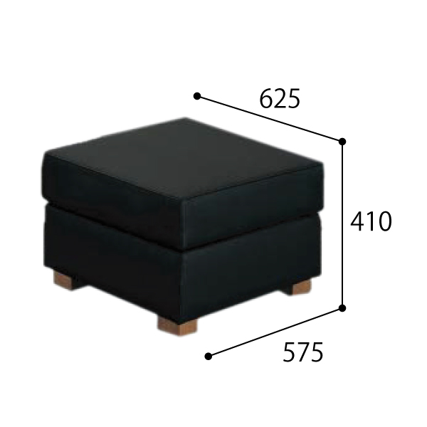 コクヨ 応接セット リブレラ スツール 本革+エコPVCレザー ブラック+ブラウン MLB-1M-W35CLPB61