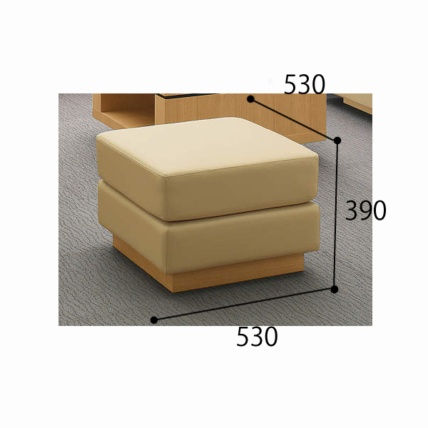 コクヨ 応接スツール セミ・オーダーシステム フェリー 張り地コードA CE-A121W31/CE-A121W35/CE-A121W39