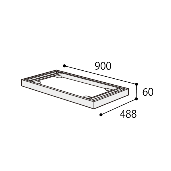 コクヨ エディア スタンダード シングルベース W900×D500用 BWUB-S9DSAW/BWUB-S9DF4