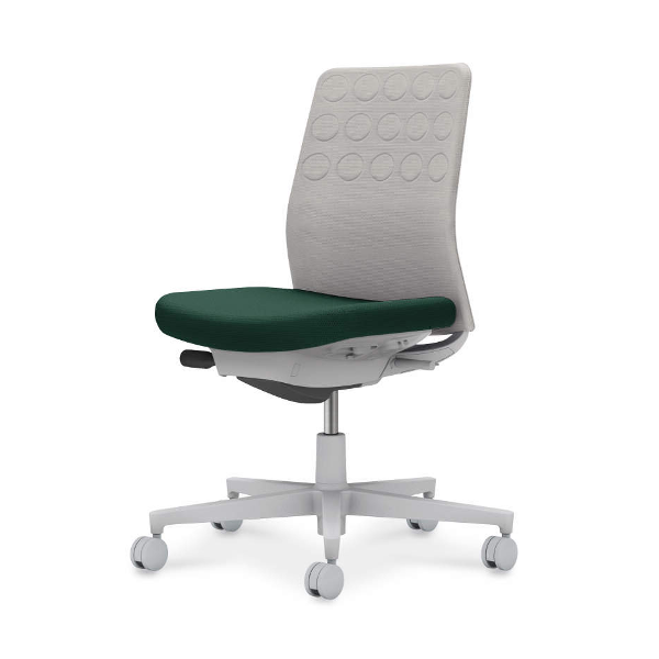 コクヨ モネットチェア (Monet) 背クッション 背座別色/座色選択 肘なし グレー脚 本体グレー 背：グレー C03-G200