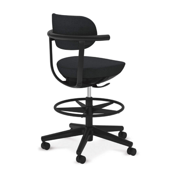 コクヨ パロチェア 背クッション ハイタイプ 背座同色 本体色ブラック W555xD550xH925～1115 C07-B21CU-BK