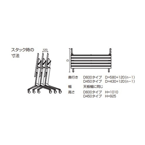 コクヨ　フラップテーブル　横幅120㎝　奥行60㎝　在庫複数あり 送料無料】 コクヨ リーフライン Leafline ミーティングテーブル