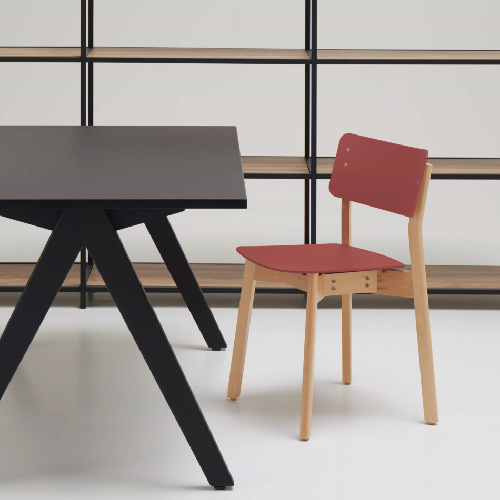 コクヨ 会議用イス(ミーティングチェア) プロッカチェア(Plocka) 木脚