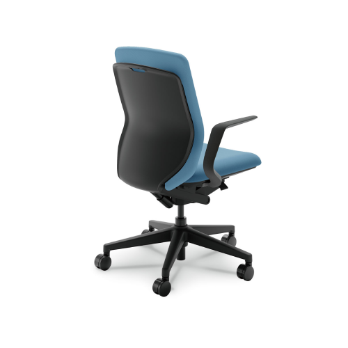 ウチダ クレネチェア ハイバック L型肘(ELAW型／ELAB型) ブラック脚 ナイロンキャスター