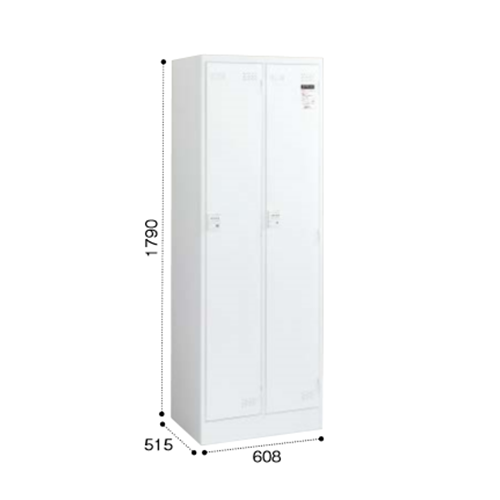 コクヨ　LKロッカー 2人用ロッカー ホワイトタイプ W608D515H1790 ダイヤル錠 LK-DN2SAWN