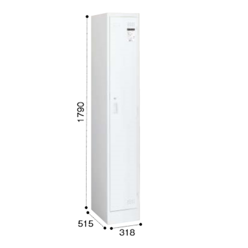 コクヨ　LKロッカー 1人用ロッカー ホワイトタイプ W318D515H1790 ダイヤル錠  LK-DNS1SAWN