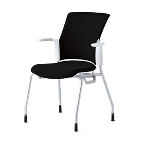 プラス チェダーCシリーズチェア 4本脚タイプ 背クッション 肘付 MB-W60S/MB-W50S