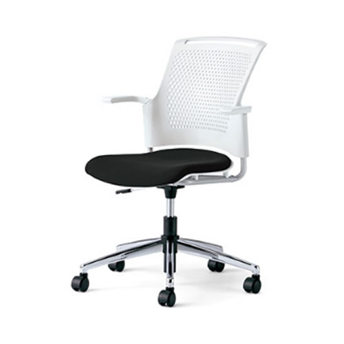 プラス チェダーCシリーズチェア 回転脚タイプ 背ヌード 肘付 MB-W65SHL/MB-W55SHL