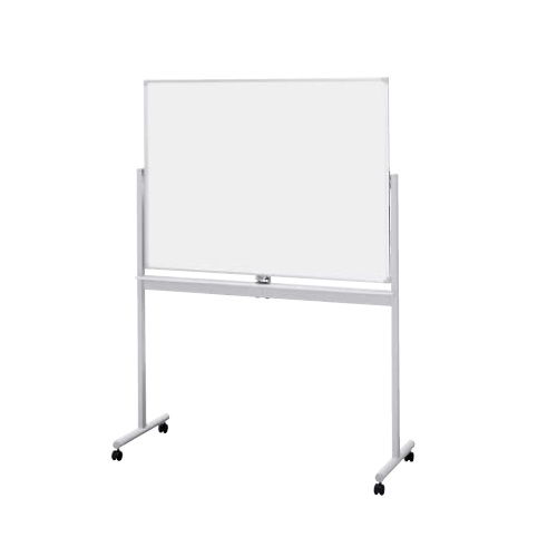 ナイキ ホワイトボード  両面スチールホワイトボード(両面ホワイト)  W1281×D532×H1743 BBE712