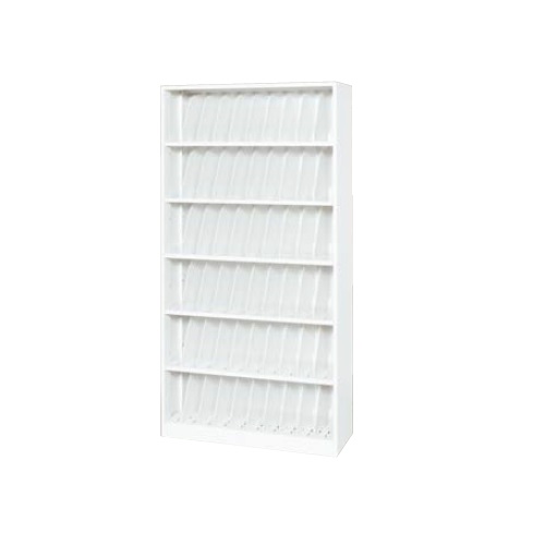 ナイキ カルテ収納庫(カルテラック) W899×D350×H1770 A4判ヨコ用6段 NM935-18KA4-WC