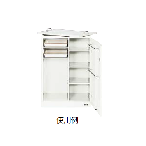 ナイキ オフィスキッチン(ビジネスキッチン) クリアーホワイト W607×D457×H880mm OK2-W