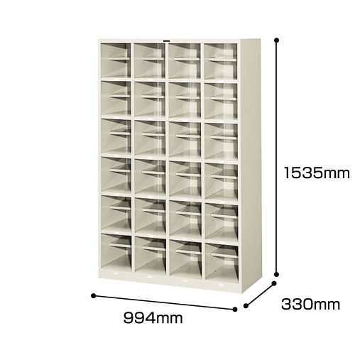 ナイキ シューズボックス（オープンタイプ） 24人用 ホワイト/ウォームホワイト SB1600-HK/SB1600-AW